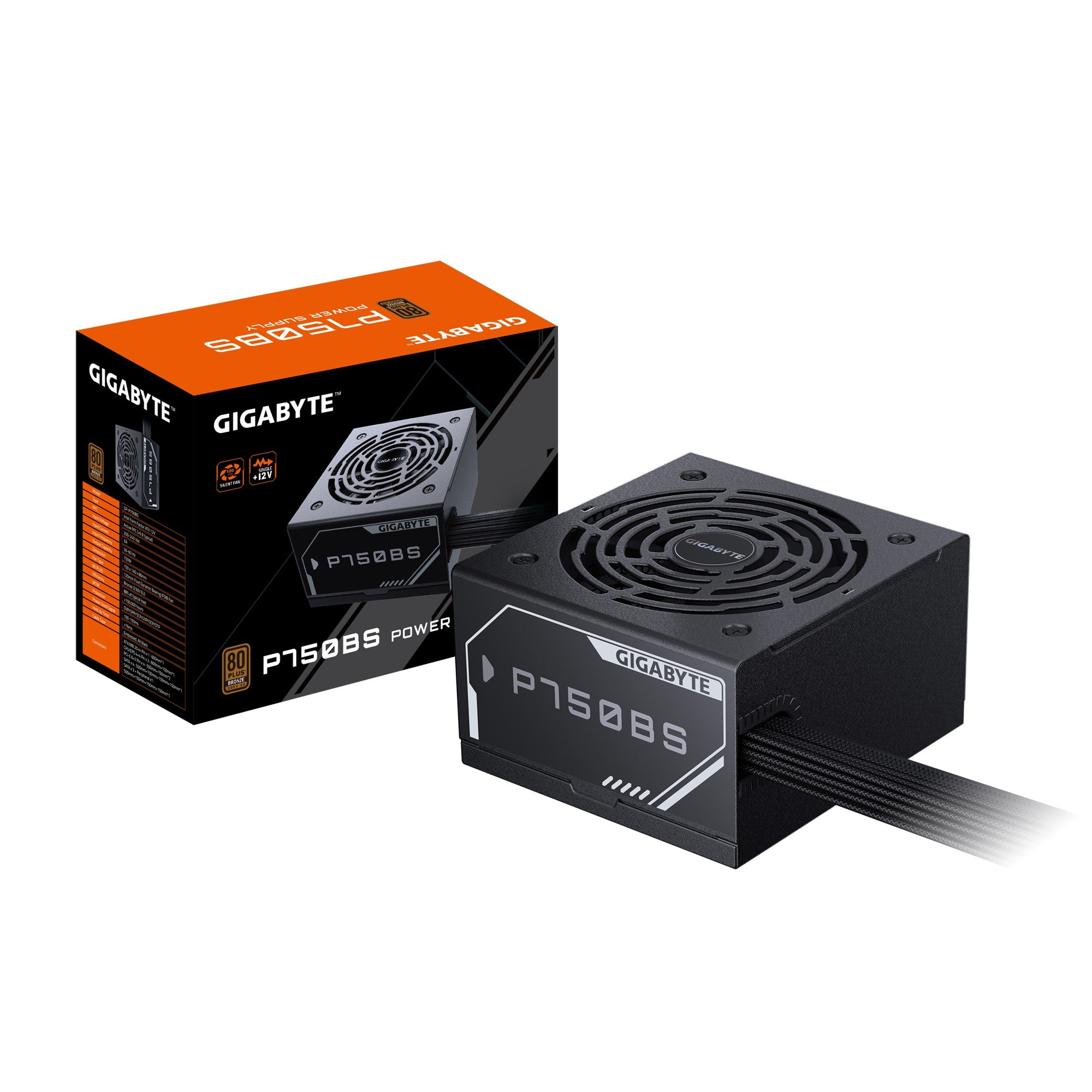Gigabyte P750BS Power Supply, 750W,  ATX12V,   80 PLUS Bronze Fan,  Type 120mm Fluid Dynamic Bearing fan Gigabyte P750BS Power Supply, 750W,  ATX12V,   80 PLUS Bronze Fan,  Type 120mm Fluid Dynamic Bearing fan